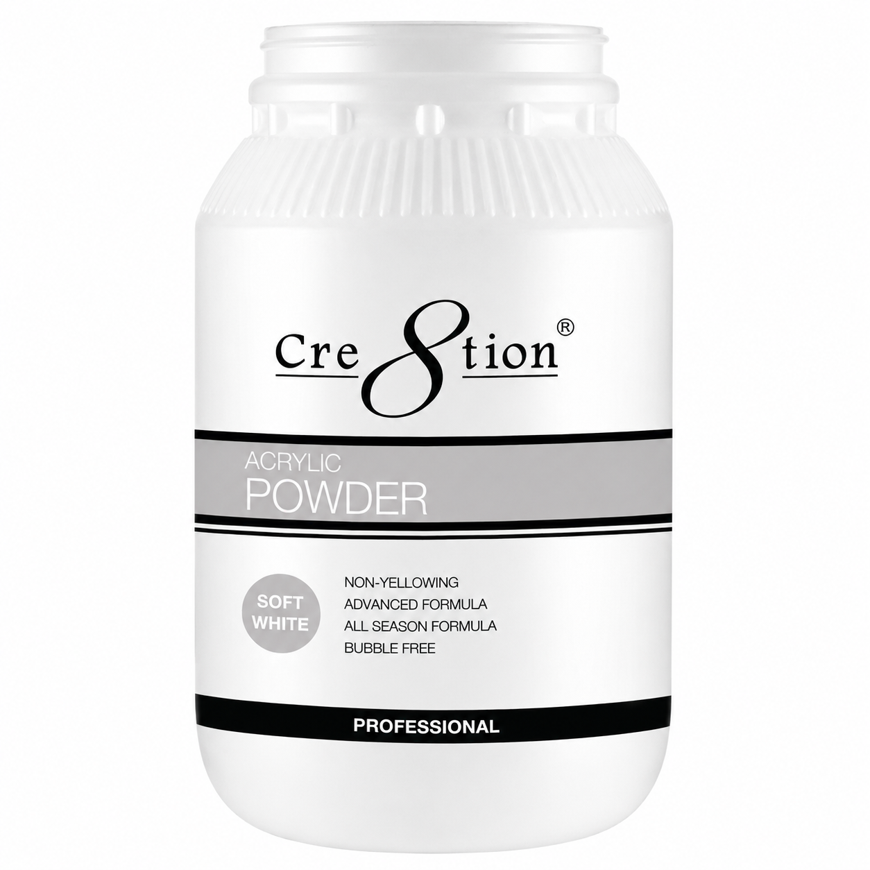 Cre8tion Acrylic Powder - Soft White 5.5 lbs