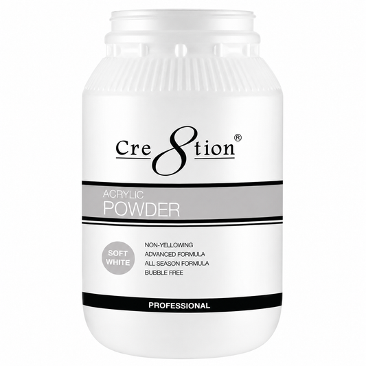 Cre8tion Acrylic Powder - Soft White 5.5 lbs