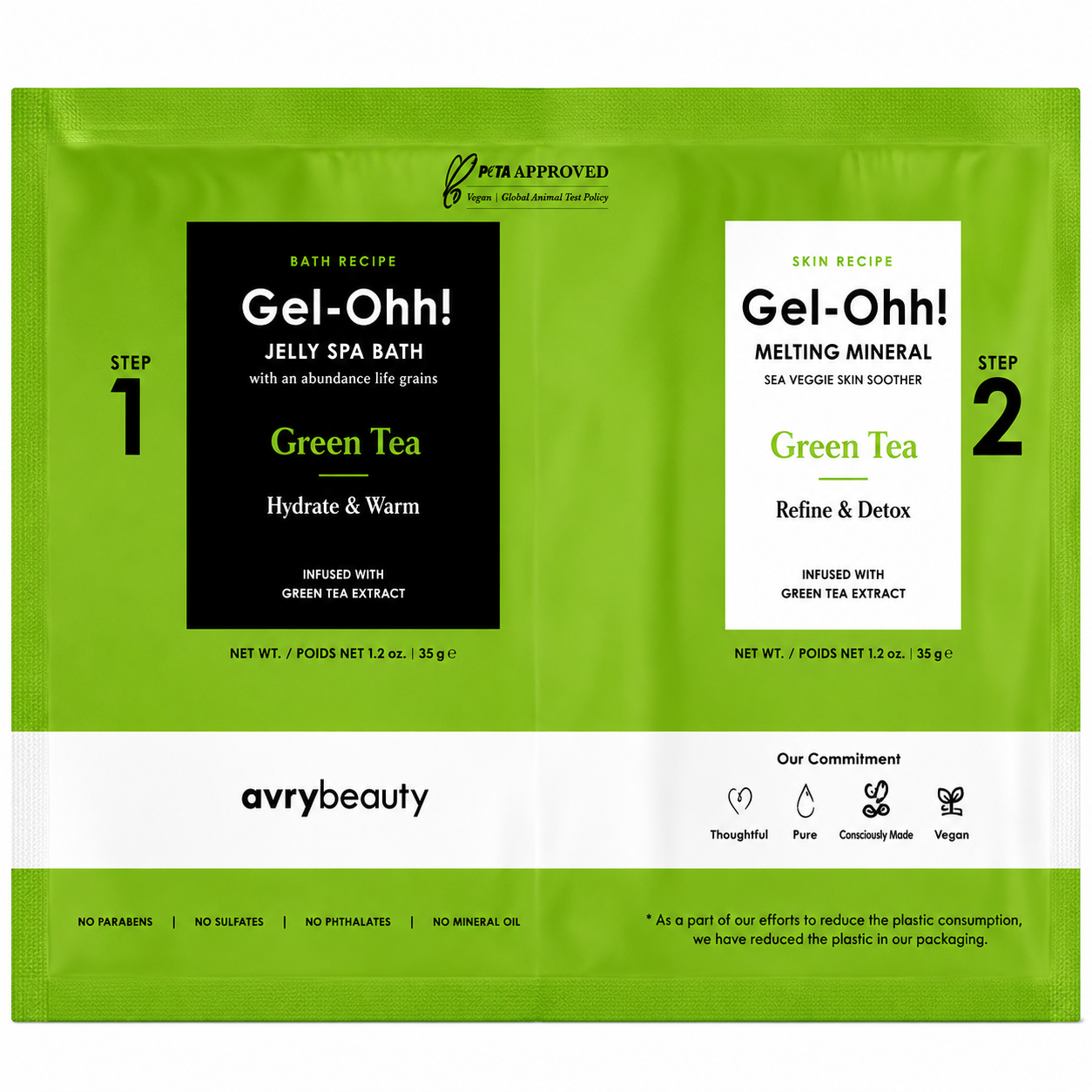Jelly Spa 2in1  Green Tea (Case 120Pcs)