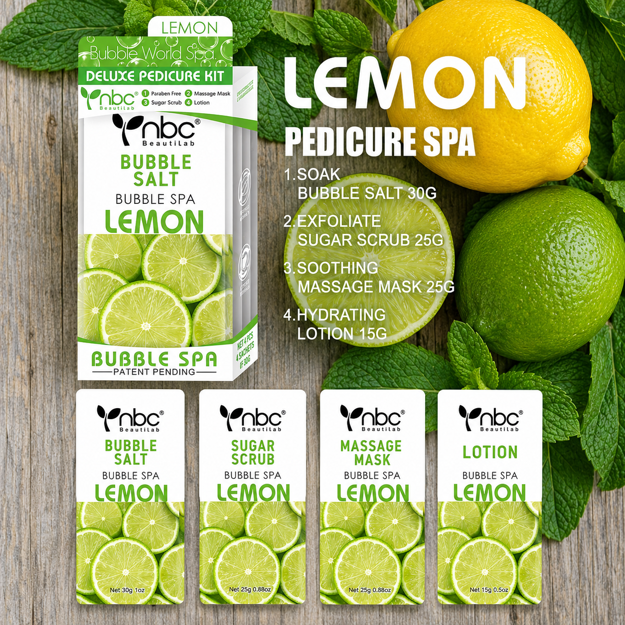 NBC Bubble Spa 4 Steps Lemon (Case 50 Set)