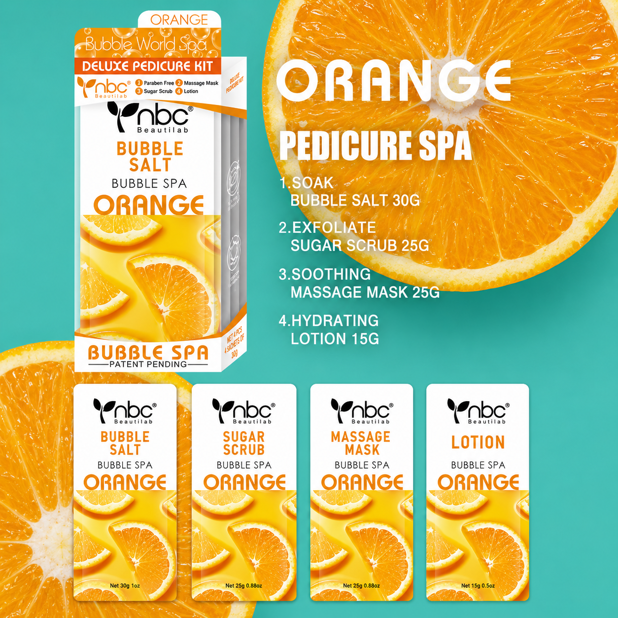 NBC Bubble Spa 4 Steps Orange (Case 50 Set)