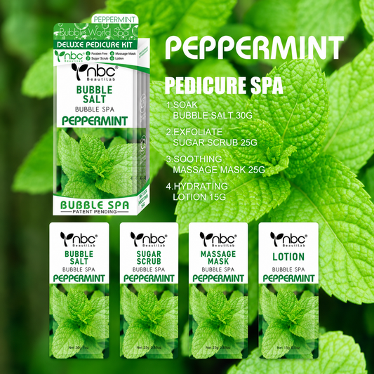 NBC Bubble Spa 4 Steps PepperMint (Case 50 Set)