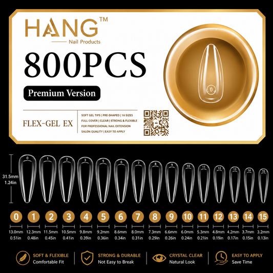 HANG TIP FLEX-GEL EX™ STILETTO– Gel-X Nail Extension Tips
