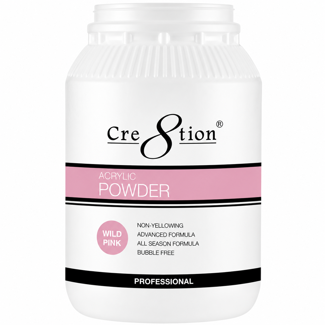 Cre8tion Acrylic Powder - Wild Pink 5.5 lbs