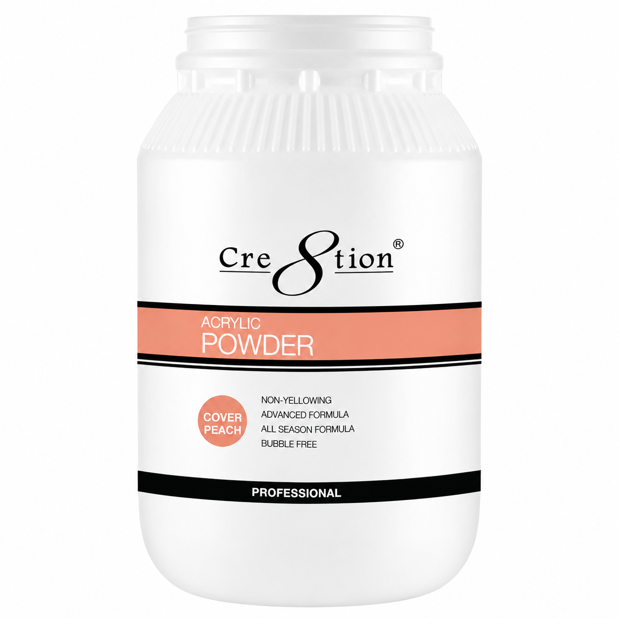 Cre8tion Acrylic Powder - Cover Peach 5.5 lbs